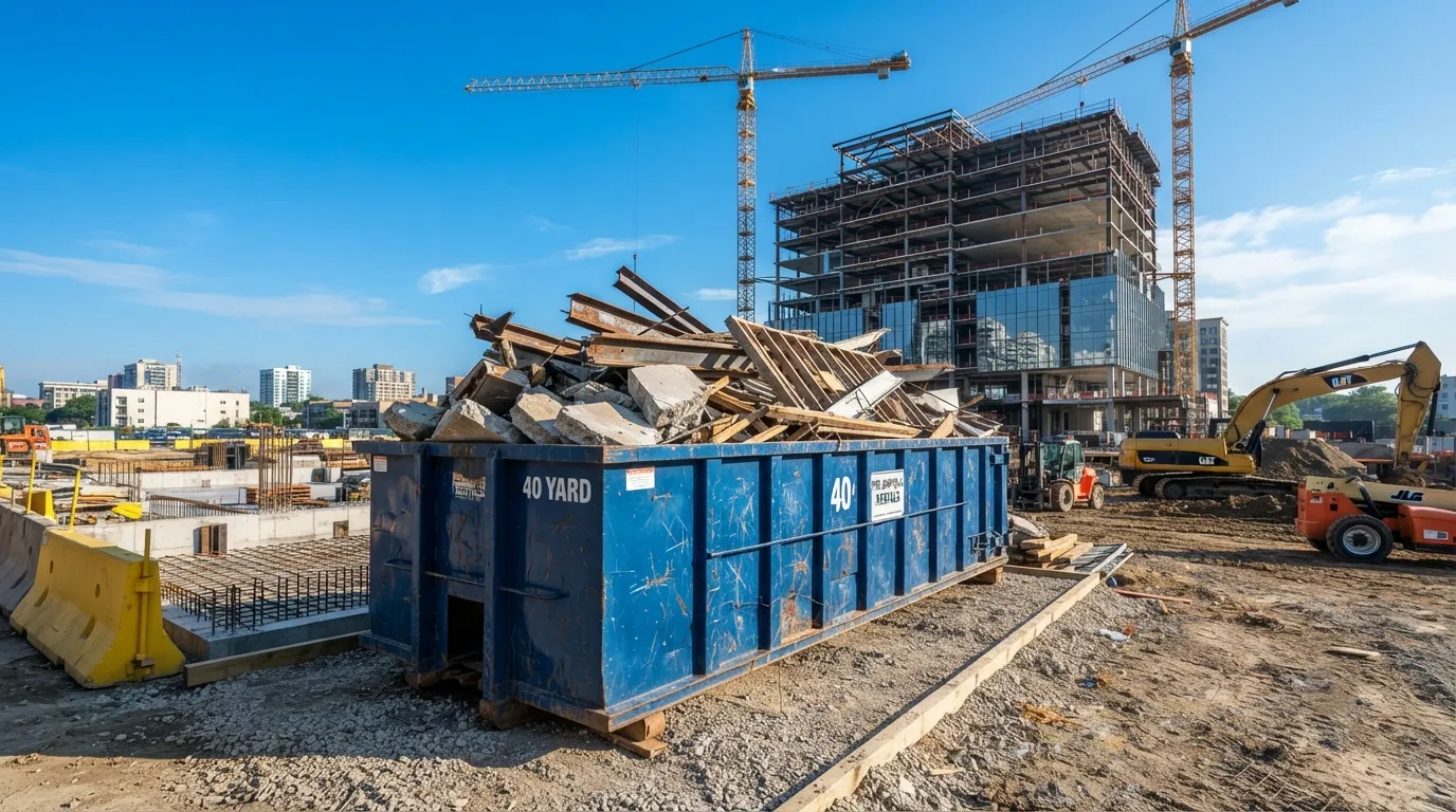 40 yard dumpster rental from our Arden-Arcade fleet